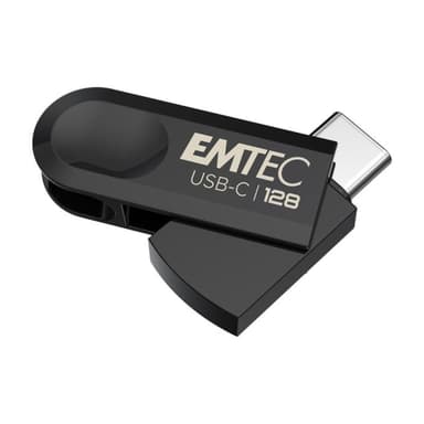 EMTEC C280 USB-Stick 128 GB USB Typ-C 3.2 Gen 1 (3.1 Gen 1) Schwarz