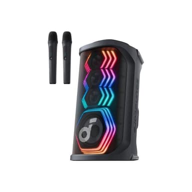 SOUNDCORE Rave 3S Bluetooth 200W Partybox AI Karaoke IPX4 Beat-synced Lichtshow Auracast inkl.