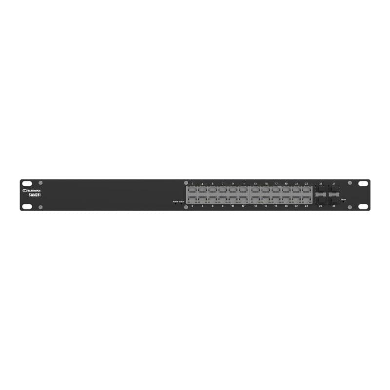 TELTONIKA NETWORKS SWM281 Profinet L2+ Managed Switch 24x ETH Ports 4x SFP Ports