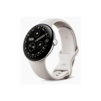 GOOGLE Pixel Watch 4 - 45 mm - Aluminium silber poliert