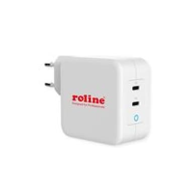 ROLINE 19.11.1053 USB Ladegerät 100 W 2x USB-C® USB PD Weiß Innenbereich
