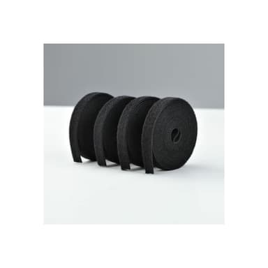 STARTECH.COM 4er-Pack 4,6m Klettbandrollen 12,7mm breit Schwarz zuschneidbare wiederverwendbare Kabe