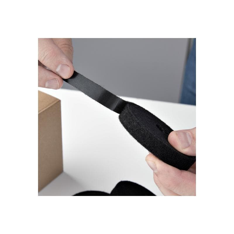 STARTECH.COM 4er-Pack 4,6m Klettbandrollen 12,7mm breit Schwarz zuschneidbare wiederverwendbare Kabe