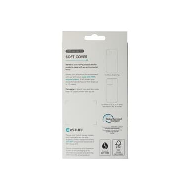 ESTUFF INFINITE VIENNA TPU Hülle für iPhone 17e/16e - Schwarz (Bulk)