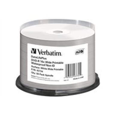 1x50 Verbatim DVD-R 4,7GB 16x Wide glossy waterproof print