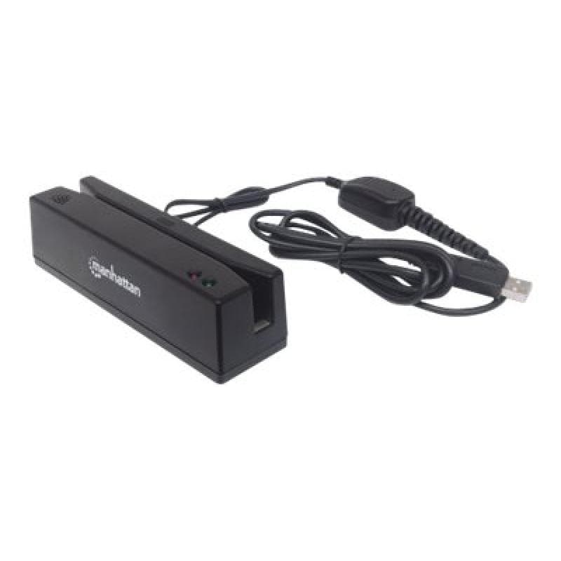 MANHATTAN Magnetkartenleser USB Drei Spuren Leser