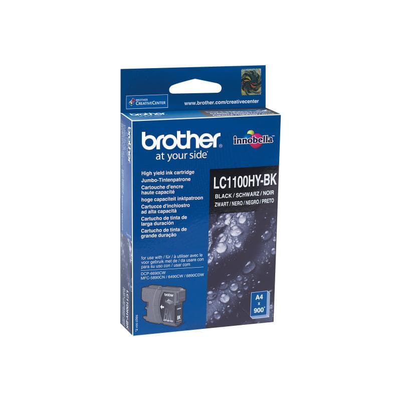 BROTHER LC1100HY BK 2er Pack Schwarz Tintenpatrone