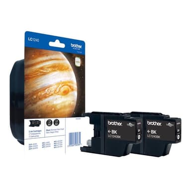 BROTHER LC1240 Twin Pack 2er Pack Schwarz Tintenpatrone