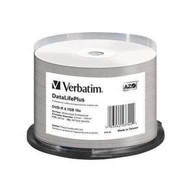 VERBATIM MED DVD-R Verbatim / 4.7 GB / 16x / 050er / CB / Dru NON-ID