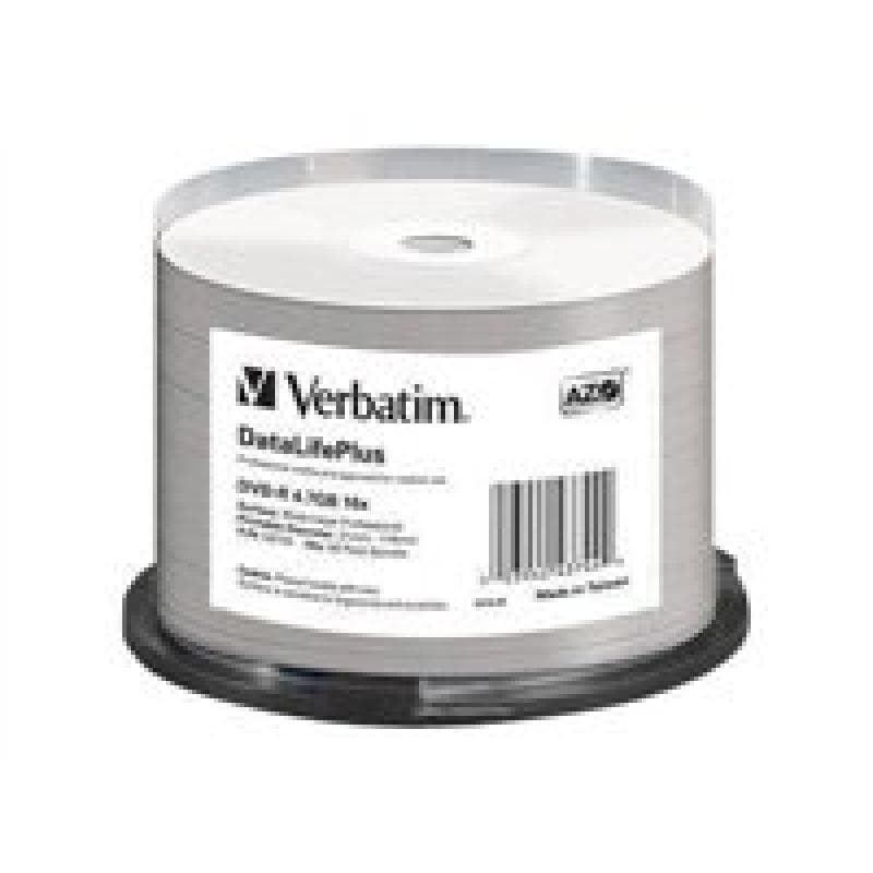 VERBATIM MED DVD-R Verbatim / 4.7 GB / 16x / 050er / CB / Dru NON-ID