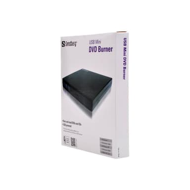 SANDBERG DVD-Brenner USB 8x 4x Schwarz