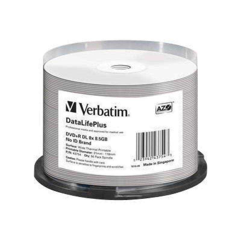 VERBATIM MED DVD+R Verbatim 8.5 GB 8x 050er CB DruTT