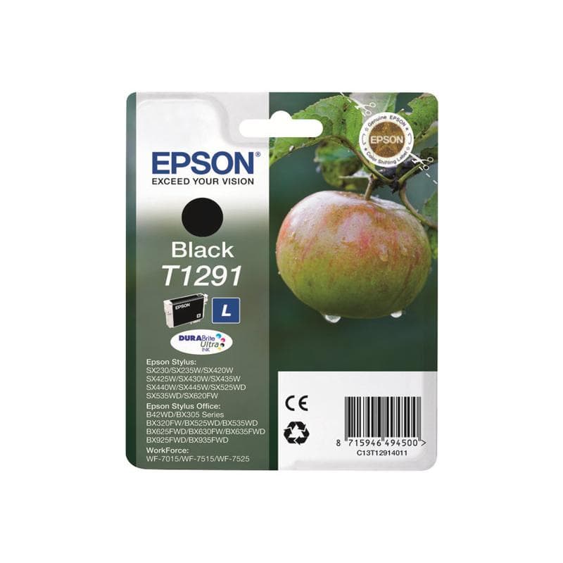 EPSON T1291 Schwarz Tintenpatrone