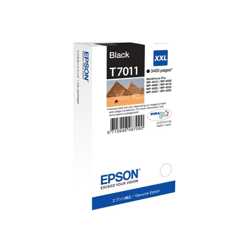 EPSON T7011 Größe XXL Schwarz Tintenpatrone