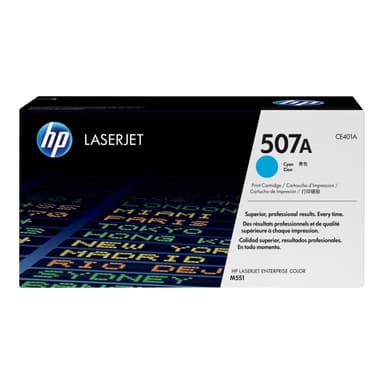 HP 507A Cyan LaserJet Tonerpatrone (CE401A)