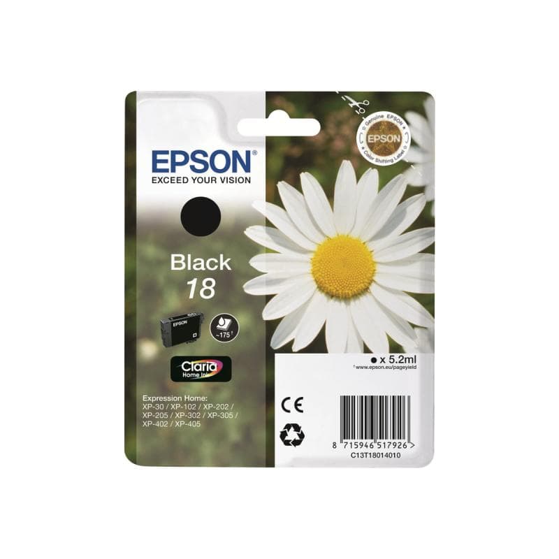 EPSON 18 Schwarz Tintenpatrone