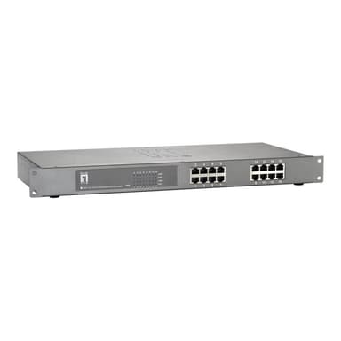 LEVEL ONE LevelOne 16-Port Fast Ethernet PoE Plus