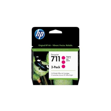 HP 711 3er Pack Magenta Tintenpatrone