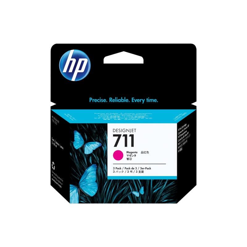 HP 711 3er Pack Magenta Tintenpatrone