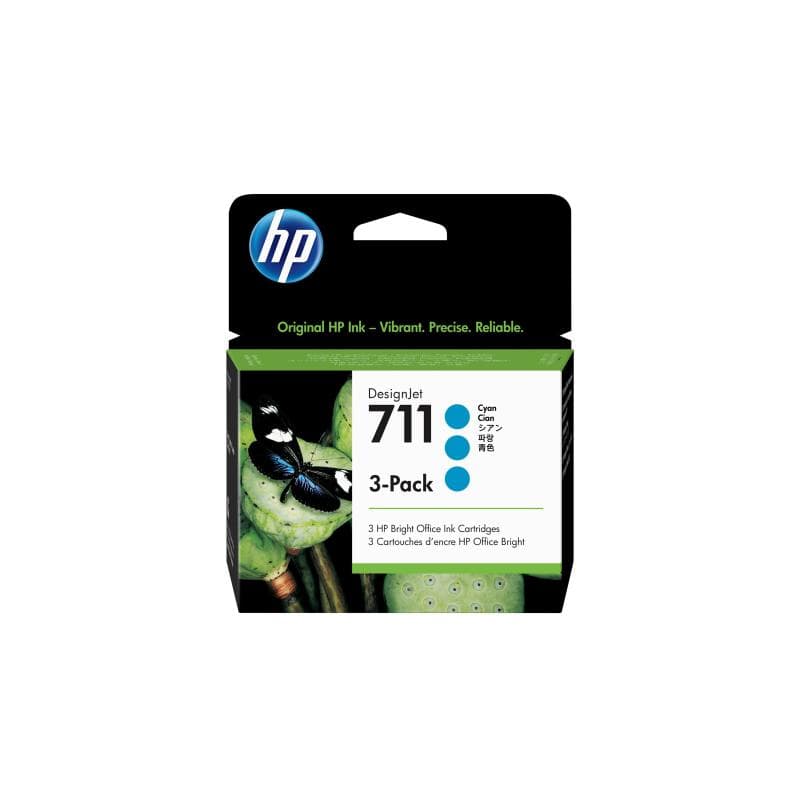 HP 711 3er Pack Cyan Tintenpatrone