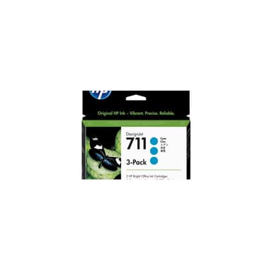 HP 711 3er Pack Cyan Tintenpatrone