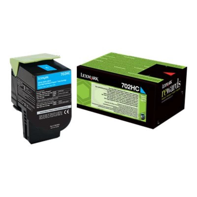 LEXMARK 702HC Cyan Tonerpatrone LCCP, LRP