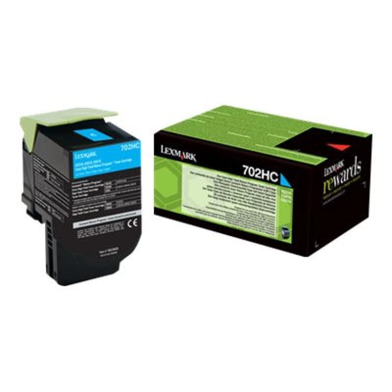 LEXMARK 702HC Cyan Tonerpatrone LCCP, LRP