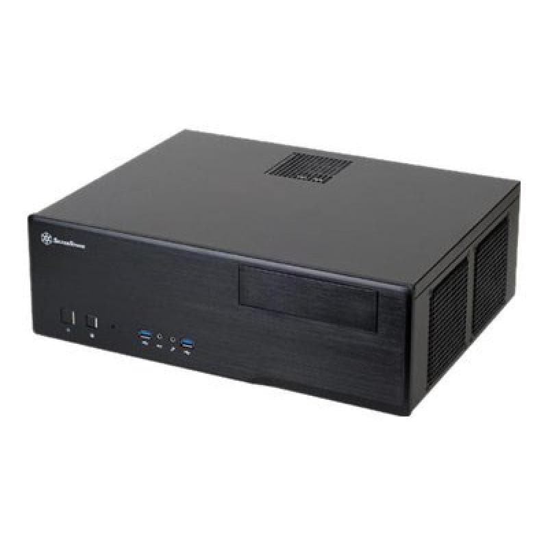 Midi-Tower SILVERSTONE Grandia HTPC Micro ATX ohne Netzteil schwarz