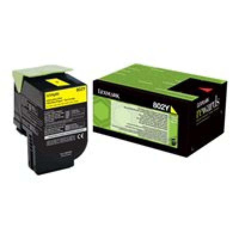 LEXMARK 802Y Gelb Tonerpatrone LCCP, LRP