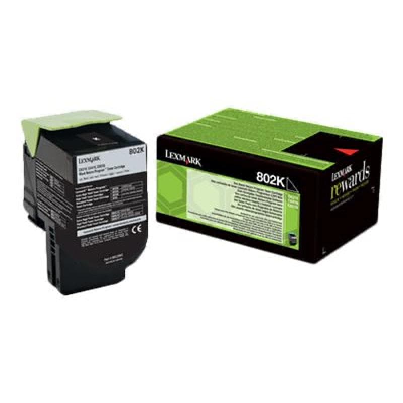 LEXMARK 802K Schwarz Tonerpatrone LCCP, LRP
