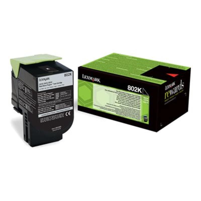 LEXMARK 802K Schwarz Tonerpatrone LCCP, LRP
