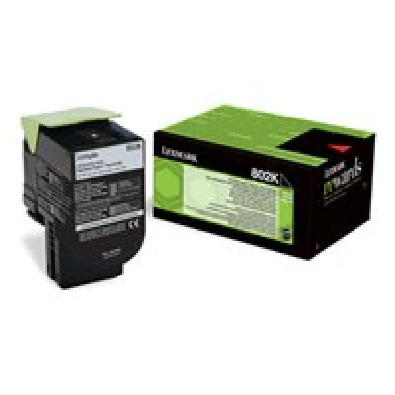 LEXMARK 802K Schwarz Tonerpatrone LCCP, LRP