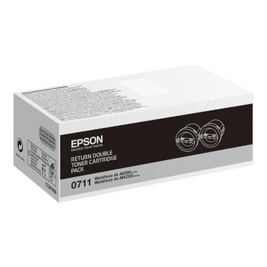 EPSON 0711 2er Pack Schwarz Tonerpatrone Epson Return Program