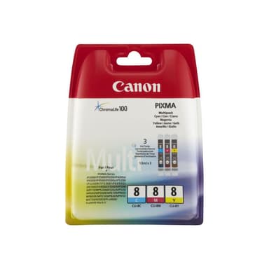 CANON CLI 8 C/M/Y Multi pack 3er Pack Gelb, Cyan, Magenta Tintenbehälter