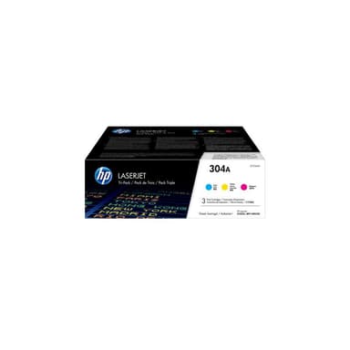 HP 304A Tri pack 3er Pack Gelb, Cyan, Magenta LaserJet Tonerpatrone (CF372AM)