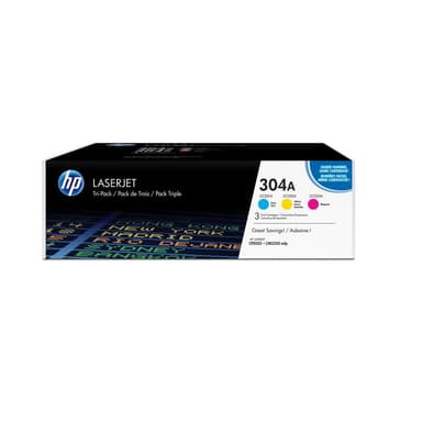 HP 304A Tri pack 3er Pack Gelb, Cyan, Magenta LaserJet Tonerpatrone (CF372AM)