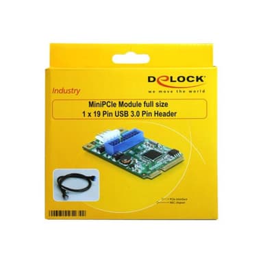 DELOCK Mini PCI Expr Card Delock 1x USB3.0 Pin Header int