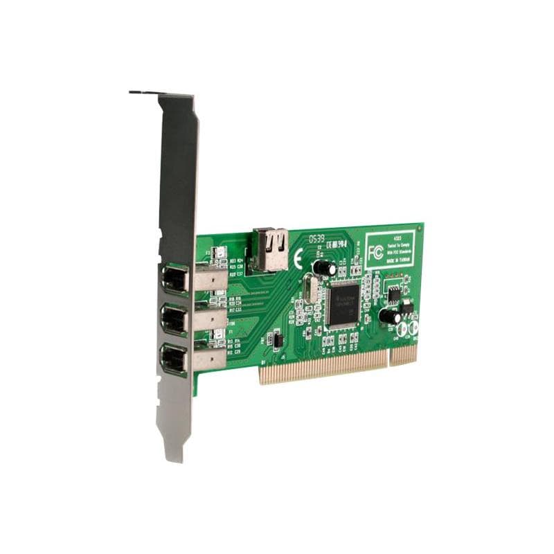 STARTECH.COM 4 Port 1394a FireWire PCI Schnittstellenkarte - 3x Firewire 400 extern 1x Firewire 400