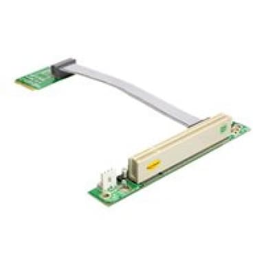 DELOCK MiniPCIe Riser-Karte > PCI 32bit/5V links 13 cm Kabel