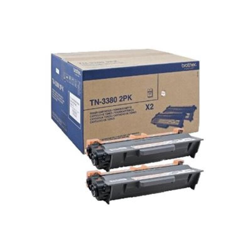 BROTHER TN3380 2PK 2er Pack Schwarz Tonerpatrone