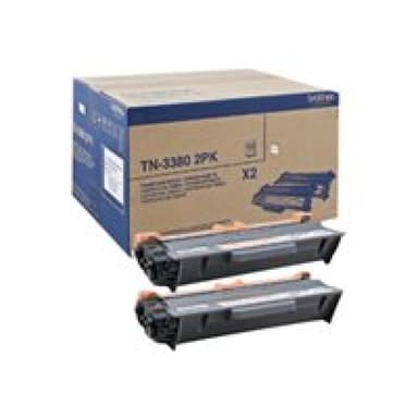 BROTHER TN3380 2PK 2er Pack Schwarz Tonerpatrone
