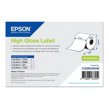 EPSON Etiketten 1 Rolle(n)