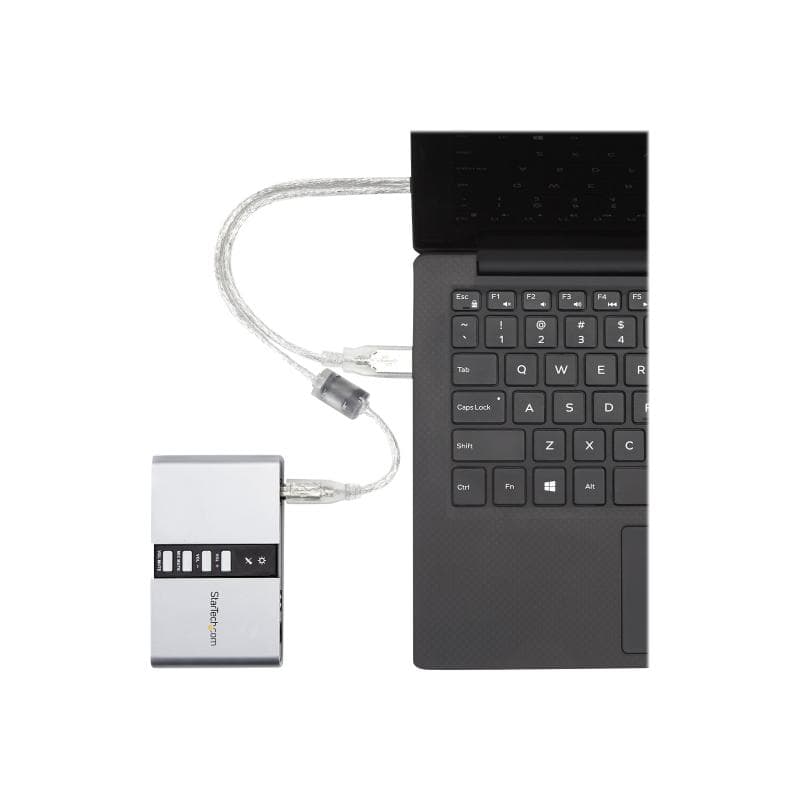 STARTECH.COM USB 2.0 Soundbox 7.1 Adapter - externe USB Soundkarte mit SPDIF Didital Audio - Extern