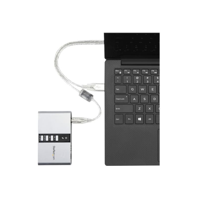 STARTECH.COM USB 2.0 Soundbox 7.1 Adapter - externe USB Soundkarte mit SPDIF Didital Audio - Extern