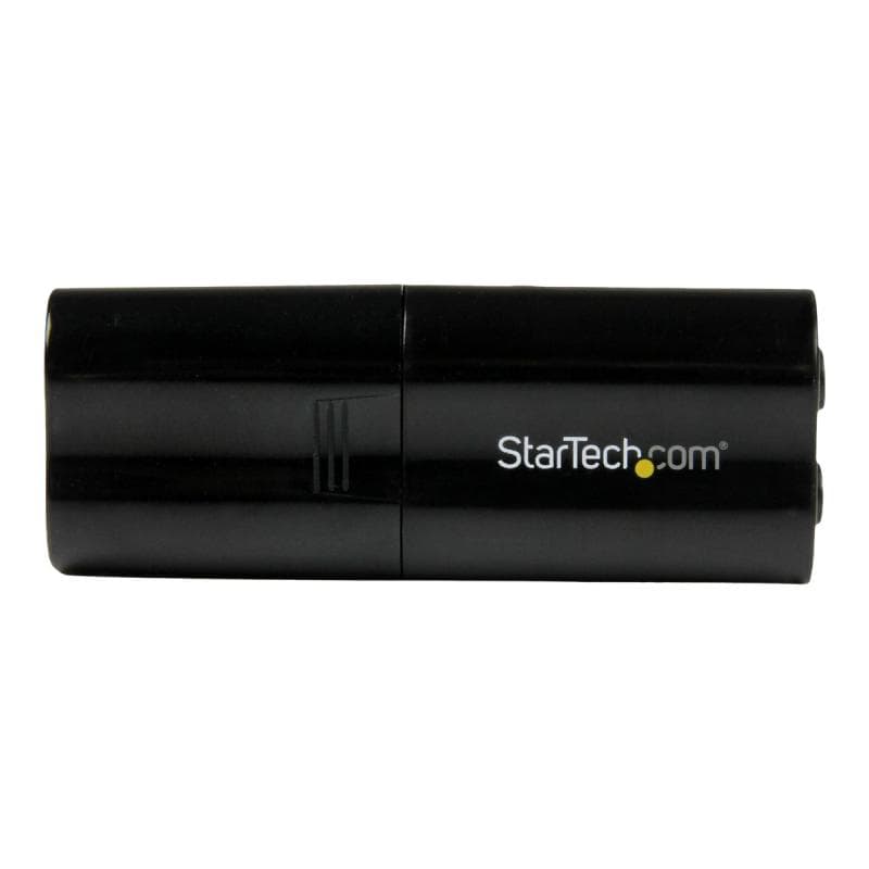 STARTECH.COM USB Audio Adapter - USB auf Soundkarte in Schwarz - Soundcard mit USB (Stecker)