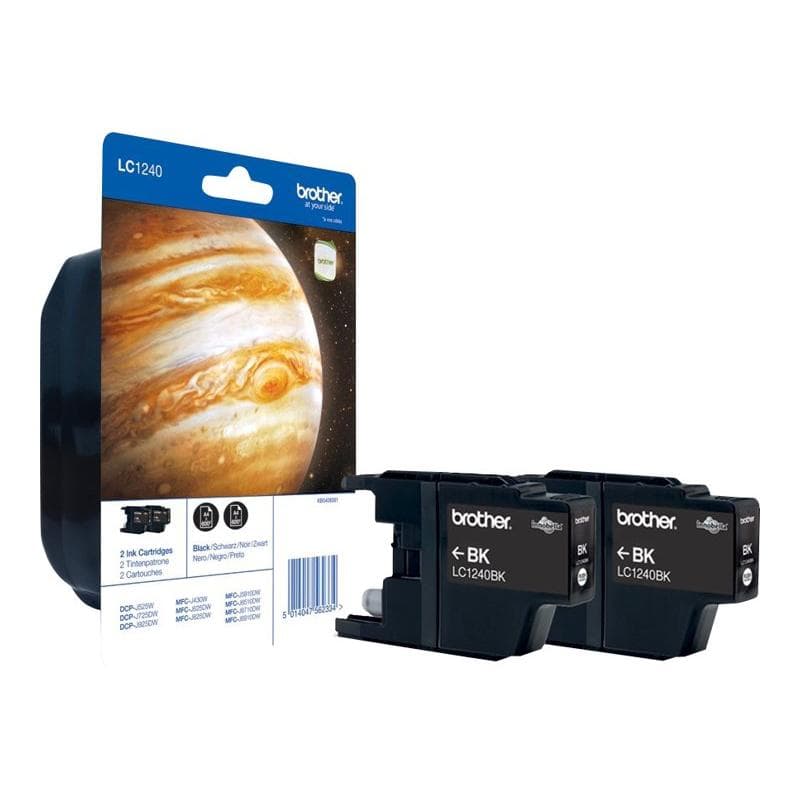 BROTHER Tinte LC-1240BKBP2 schwarz