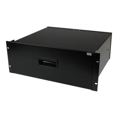 STARTECH.COM 4HE Rackschublade aus Stahlblech in Schwarz - Schublade für 19 Zoll Rack oder Serversch