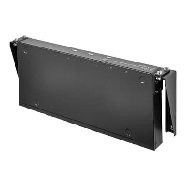 STARTECH.COM 19 Zoll 1HE vertikales Wandmontage Rack aus Stahl - 1U Rack Bracket 19 Zoll - Schwarz