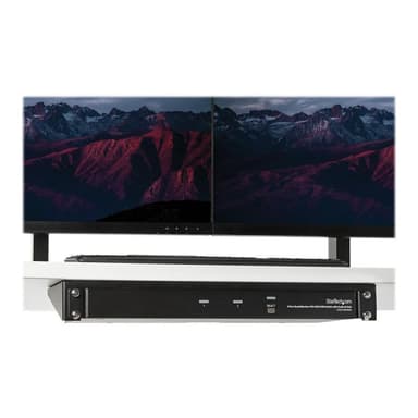 STARTECH.COM 19 Zoll 1HE vertikales Wandmontage Rack aus Stahl - 1U Rack Bracket 19 Zoll - Schwarz