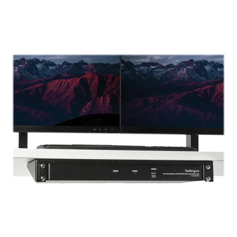 STARTECH.COM 19 Zoll 1HE vertikales Wandmontage Rack aus Stahl - 1U Rack Bracket 19 Zoll - Schwarz